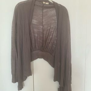 lightweight knit sheer open cardigan from Anthro